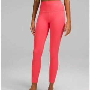 Lululemon Align High Rise Legging 28" Pink Double lined Size 8